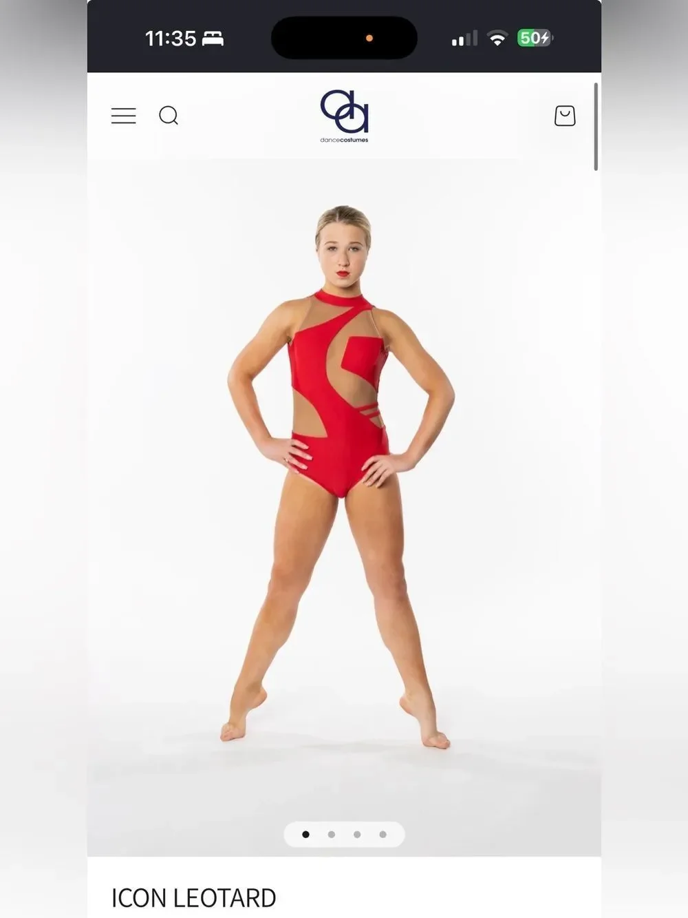 AA solo dance costume red strappy rhinestoned bling leotard XS adult